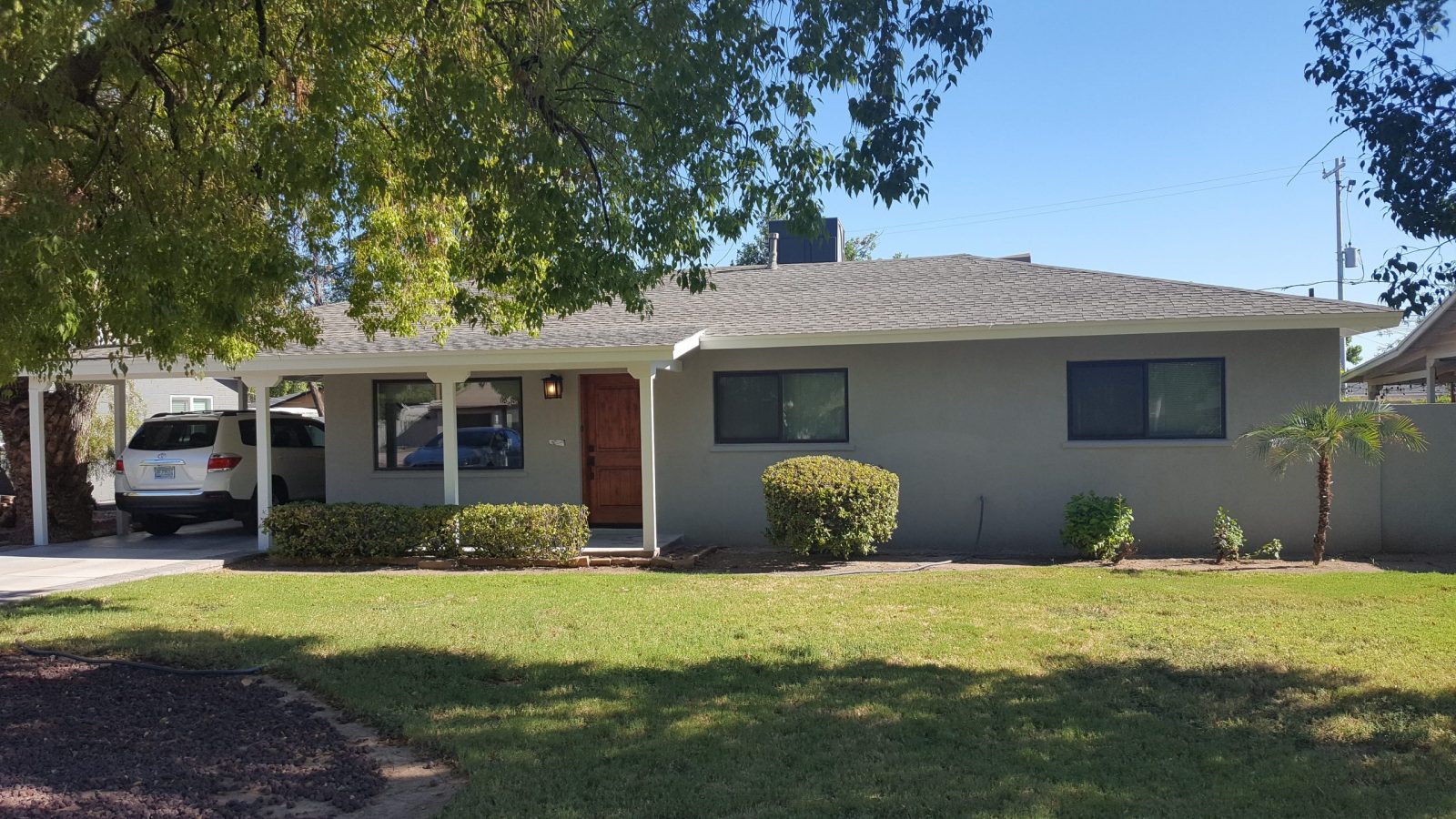 Completed exterior repaint